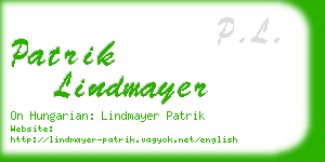 patrik lindmayer business card